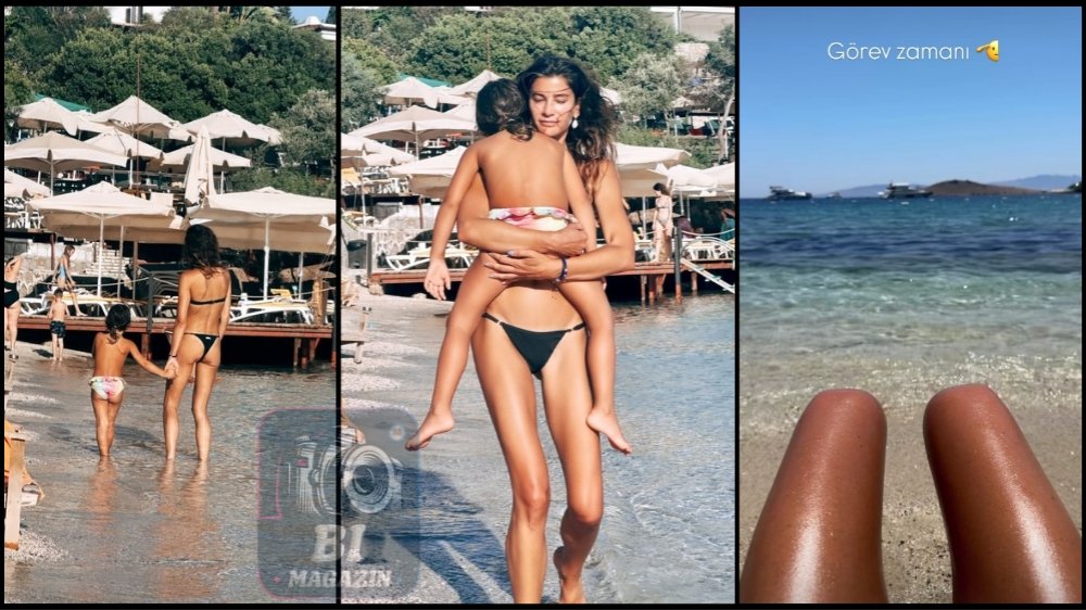 Berrak Tüzünataç Ve Minik Mercan'ın Tatil Keyfi...