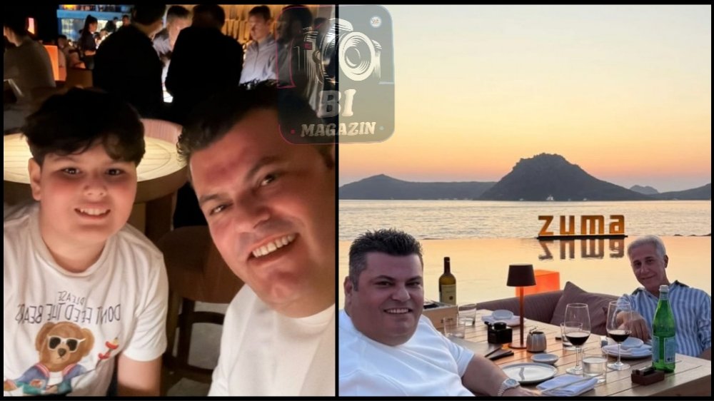 Oğluyla Bodrum Sezonunu Açtı...