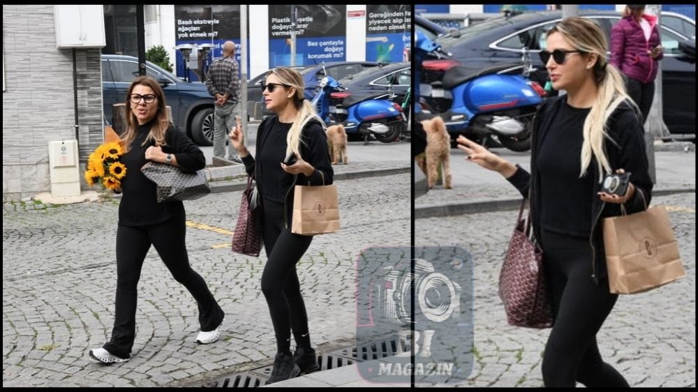 Sabancı, Arkadaşıyla Bebek'te Dolaştı...