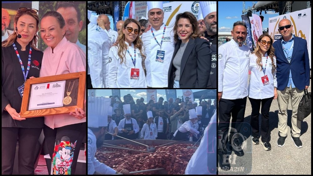 Şef Yıldız Öz Samaha, Afyon Sucuğunu Dünya Rekoruyla Taçlandırdı...