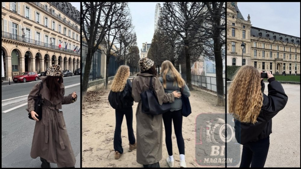 Yasemin Ergene Kızlarıyla Paris'te...