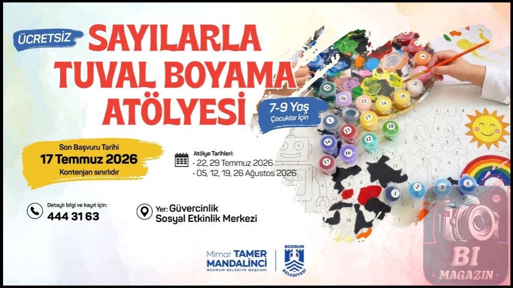 Belediyeden Sayılarla Tuval Boyama Atölyesi...