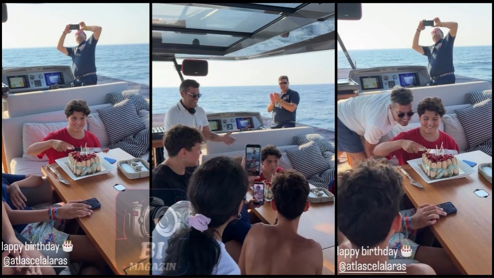 Atlas Celal Aras 12. Yaşını Bodrum’da Teknede Kutladı...